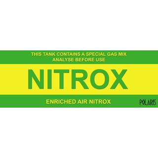 Nitrox sticker-29x10 cm