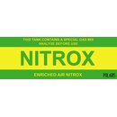 Aufkleber Nitrox - 29 x 10 cm