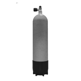 Faber 10 L/300 bar hot dipped  steel cylinder, complete with valve 12999 and boot
