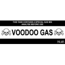 Aufkleber Voodoo Gas&mdash;  29 x 10 cm