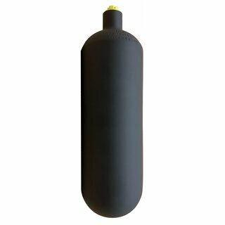 ECS 1 L / 232 bar steel cylinder, black