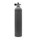 MES 7 L/ 200 bar Alu cylinder, natural with valve 12544LI