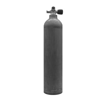 MES 7 L alu cylinder natural with valve 12544RE