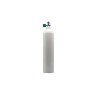 7 L /200 bar alu cylinder, white with Nitrox valve 12400 ( M26x2 outlet)