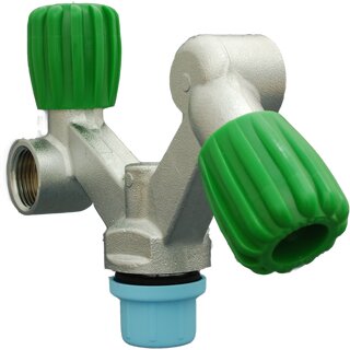 Twin valve Nitrox M26x2 outlet